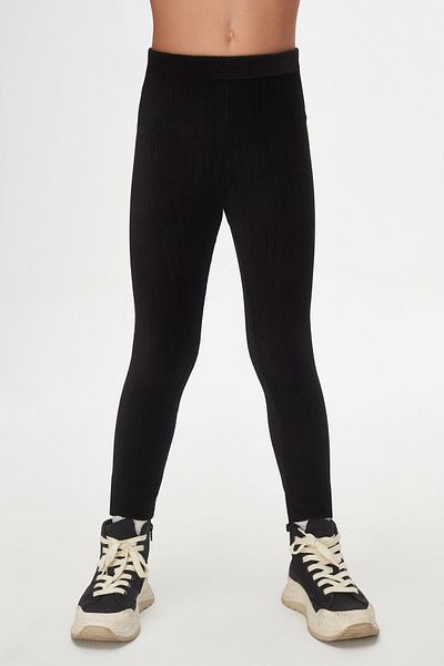 LOVETTI Black Girls' Corduroy Leggings