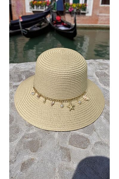 BY SCK Women's Straw Hat Summer Beach Hat Premium Quality - Foldable - Adjustable to Head