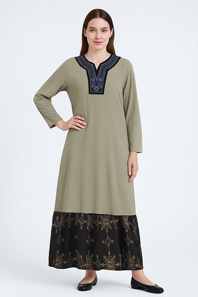Lilo Co Elegant Embroidered Long Dress