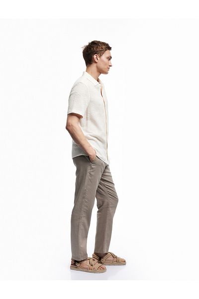 Koton Regular Fit Summer Trousers with Pocket Detail and Lace-Up Waist