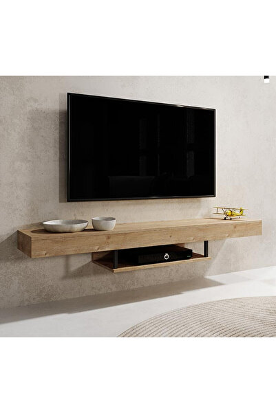 ECM Tv Ünitesi Tv Sehpası Lüks Modern Şık Duvara Askılı Geniş Ünite