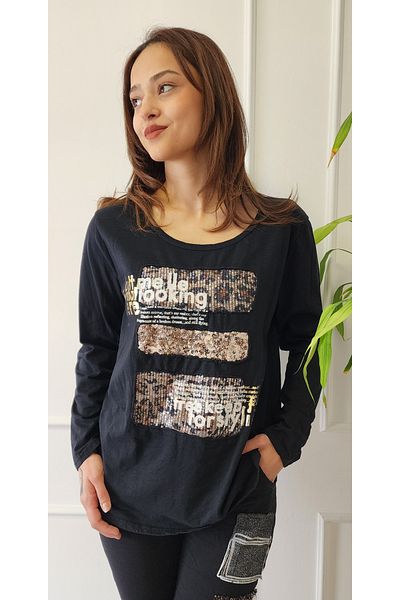 İthal Sequined Imported Trousers