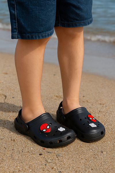 KAOF SHOES Παιδικά σανδάλια Sabo - Αντιολισθητικές παντόφλες με μαλακή σόλα με φιγούρα Spiderman