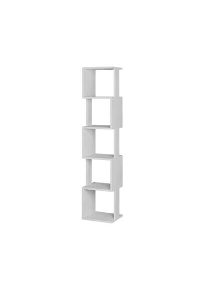 Mourah Home Piri Modern Bookcase Display Unit White