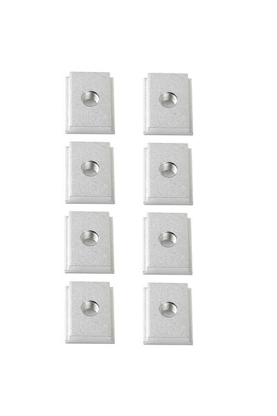 Choice M8 Silver 8pcs Workbench M6/m8 T Slot Nut Bolts T-track Slider Aluminum Alloy 30/45 Type Tracks Jigs