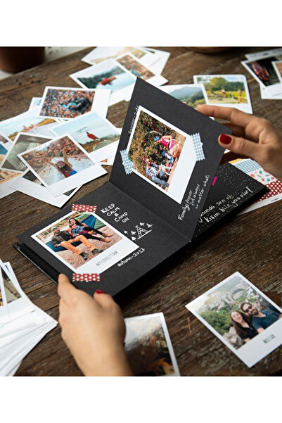 Metranya Anı Defteri + 32 Adet Fotoğraf Baskısı + Beyaz Jel Kalem + Bant, Sevgiliye Hediye, Kendin Yap Defter