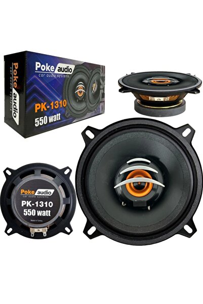 Poke 2 Adet Oto Hoparlör Kapı Kolon 13cm 550w Tweterli