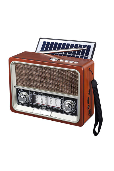 güvenlisepet Nostalji Radyo Led Fener Işıklı Bluetooth Hoparlör USB/TF/Aux + ...