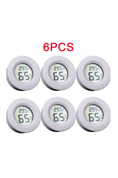 Choice 6pcs White 6~10pcs -50~ 70°c Mini Digital Thermometer Hygrometer Fridge Freezer Tester Temperature