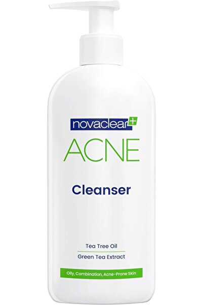 Novaclear غسول منظف لحب الشباب - بزيت شجرة الشاي ومستخلص الشاي الأخضر يهدئ البشرة المتهيجة - 150 مل