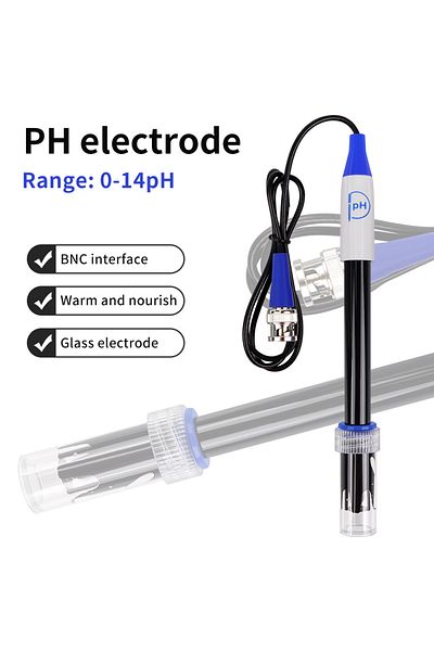 JUANJUAN Ph Probe E-201 Ph/orp Composite Electrode Probe Bnc Connector Orp Replacement Sensor Ph Probe For La