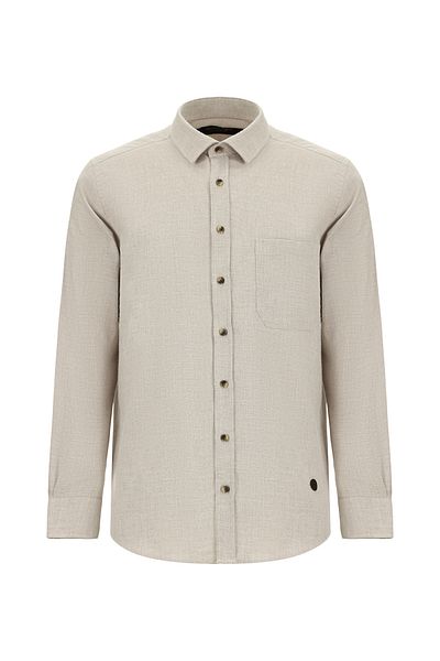 Abdullah Kiğılı Long Sleeve Regular Fit Sports Cotton Shirt