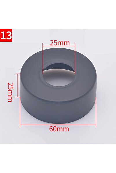 Choice 13 2PCS Black Stainless Steel Water Pipe Wall Covers Shower Chrome Fin...