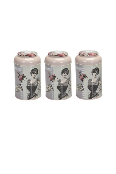 EVLE Efb0477 Cylinder Storage Container Ø105 Set of 3, Rose