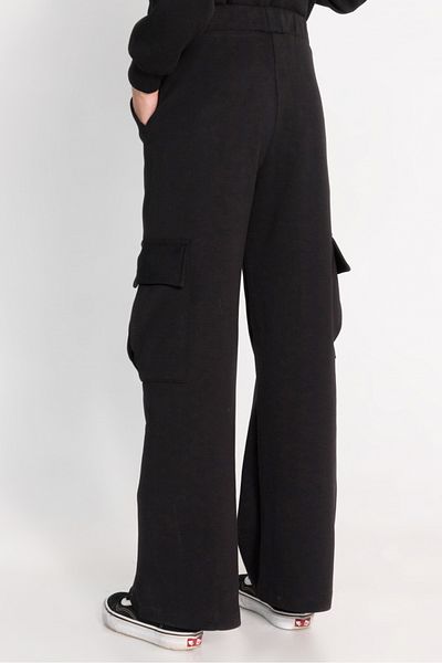 Dmb Girl's Wide Leg Cargo Pants with Cargo Pockets