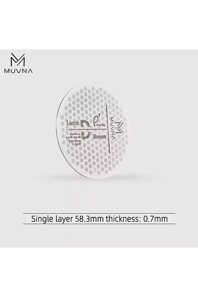 Choice 58.3mm Single Layer Muvna Espresso Puck Screen Double Layer Filter Reusable 304 Stainless Steel Coff