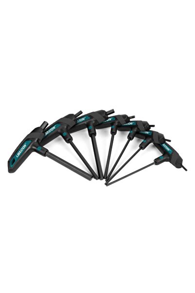 Choice مفتاح ألين SAE LIBRATON بمقبض على شكل حرف T، 7 قطع، متري 2.5 مم - 10 م...