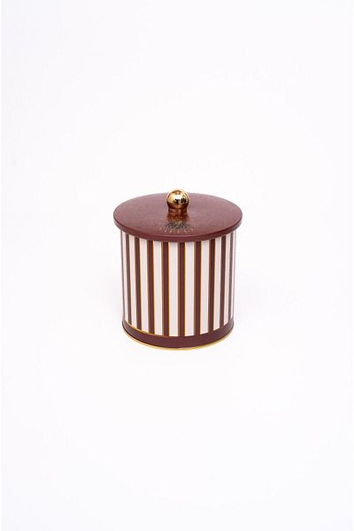 EVLE Circus Patterned Round Metal Storage Container, Food Storage Container - Organizer 14 cm x 15 cm Er143-1f