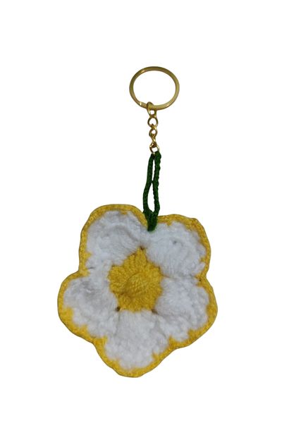 TABİKİ BİZ Tabiki We Floral Knitted Keychain