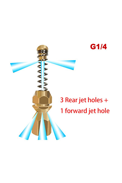 Choice مجموعة فوهات تنظيف مجاري الصرف الصحي باللون الرمادي الداكن لتنظيف مجار...