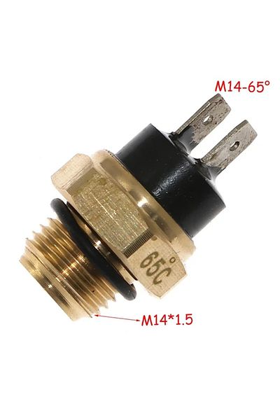 Choice M14-65 M14 Electric Radiator Coolant Temperature Thermostat Switch Temp Sensor 65/75/80℃ For Atv Qua