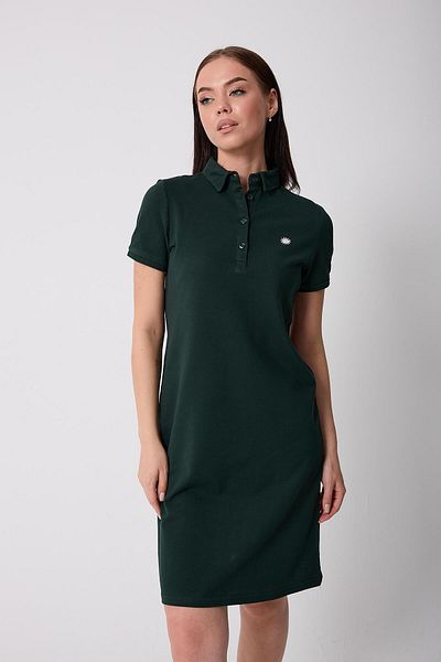 Miron Rochie de damă tricotată Nefti cu mânecă scurtă cu gât polo -2431