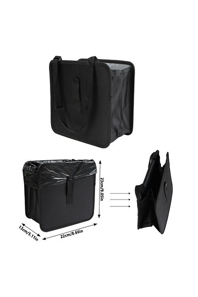 Choice 6.58l 1pcs Car Trash Can Garbage Bag 8.5/6.58l Large Capacity Waterproof Foldable Car Garbage Organi