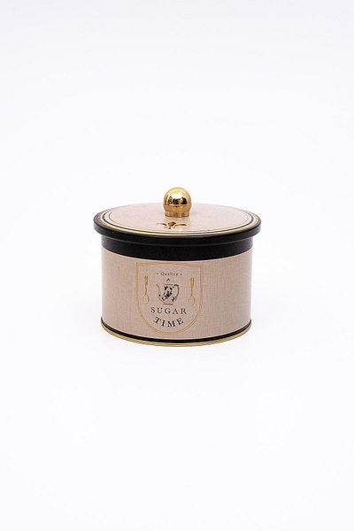 EVLE Metal Multi-Purpose Textured Storage Container, Decorative Storage Box 14 Cm, Azura Er141-6f