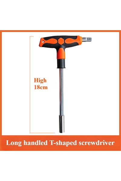 Choice No1 Screwdriver Set With T-shape Cross And Straight Slot Hexagon And Plum-shaped Heads Plus Socket S