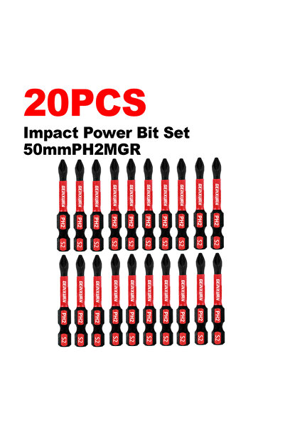 Choice 20 قطعة من رؤوس مفكات براغي مغناطيسية من جينكسورن #2 فيليبس سداسية مضا...