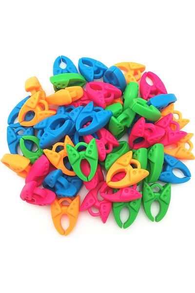 Choice 40 Pcs Clamp Clips Color Sewing Bobbin Spool Huggers/holders/clamp Clips For Keep The Bobbin Tail Th
