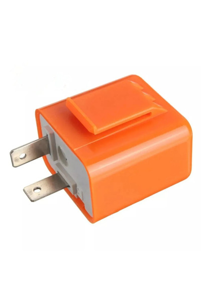Choice 1pc Orange Motorcycle LED Flasher Relay 12V Speed Adjustable 2 Pin LED...