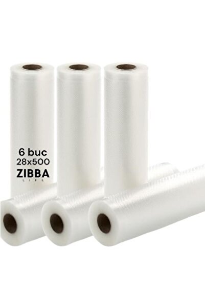 Zibba Life Set 6 Role Gofrate De Vidat 28x500 Cm, Compatibili Cu Orice Aparat...