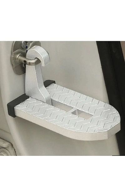 Choice White 1pc Car Foot Pedal Aluminum Door Pedal Universal Mini Auxiliary Pedal Upper Roof Pedal Pedal P