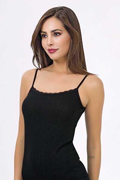 İLKE İÇ GİYİM Жіночий дербі з віскозним мереживом і шнурками