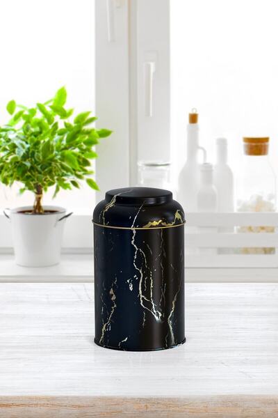 EVLE Ef115-50 Marble Black Desenli Baharatlık 1,1 Lt