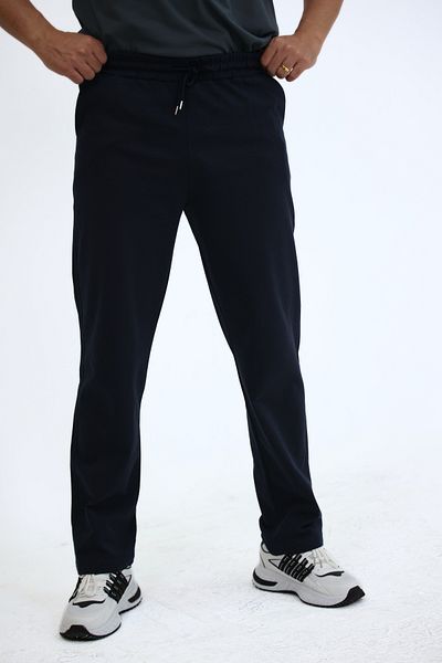 EXSPORT Ανδρικό φούτερ με ίσιο πόδι Navy Blue