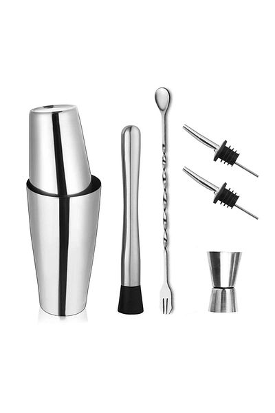Choice 600x450 6pcs 1/3/6/9/11pcs Cocktail Shaker Set Stainless Steel Bartender Kit Cocktail Mixer Wine Mar