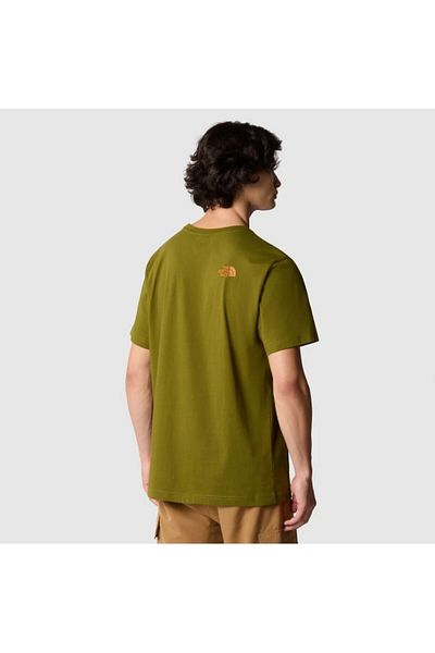 THE NORTH FACE Green Men's T-Shirt - F0A87Nwpıb1-R m S-S Rust 2 Tee
