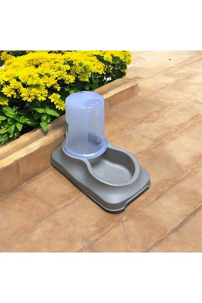 IRAK PLASTİK Automatic Smart Food Container 1.5Lt Medium Size Pet Cat Dog Food Container with Gift