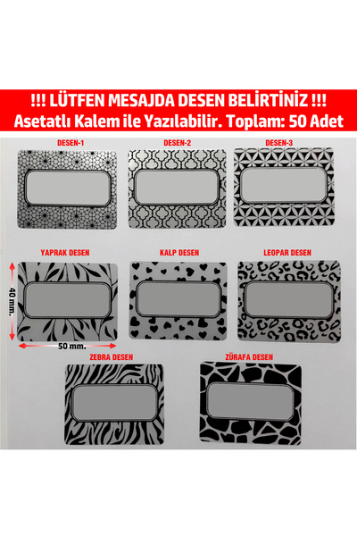 DİJİTAL BARKOD Baharat Etiketi Bakliyat, Kuruyemiş Kavanoz Stickeri Mum Kavan...