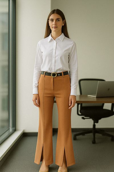 Neva Style بنطلون حجاب أسمر 1082 تيرابايت