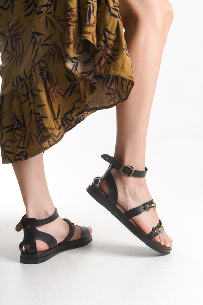 Lively Stylish Sandale Bodrum confortabile Estera cu margele