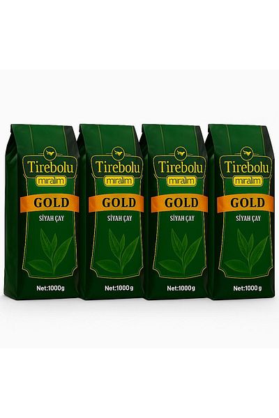 Tirebolu Miralim Gold Bulk Local Tea 1000 g X4 Pieces