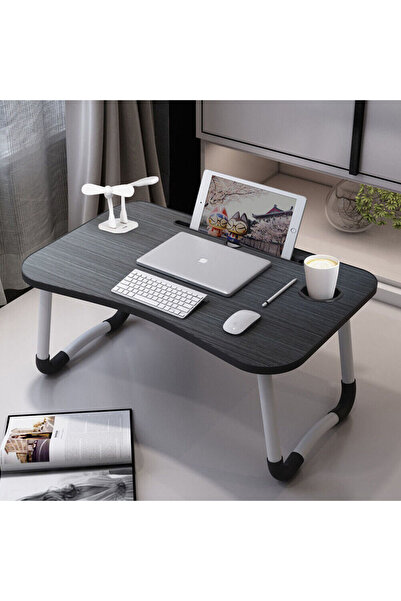 Generic Portable Laptop Desk Folding Sofa Bed Breakfast Tray Study Work Table +USB Ports