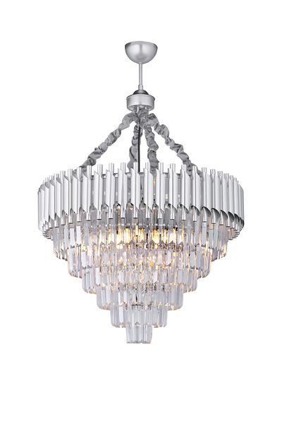 Avizemoda Palmira 60 cm Crystal Stone Luxury Chandelier - (Silver-Gilt)
