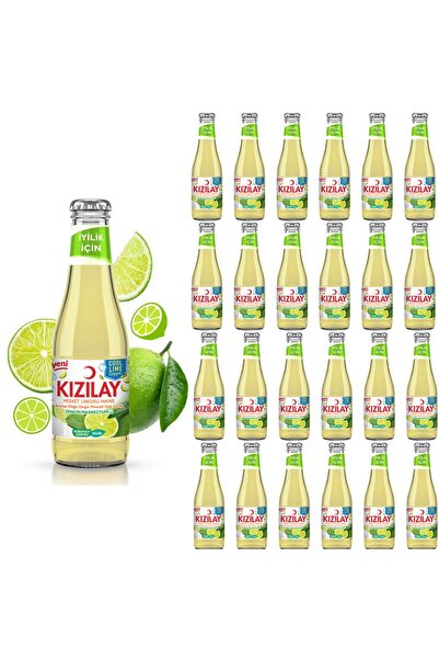 Kızılay KIZILAY MADEN SUYU DOĞAL COOL LİME MİSKET LİMONU VE NANE AROMALI 200 ...
