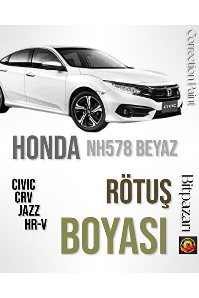 Flea Market HONDA CIVIC Uyumlu BEYAZ NH578 FC5 2016-2020 - Çizik Giderici Fır...