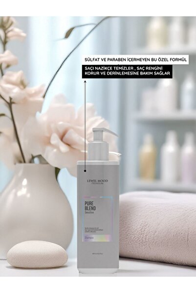 Lewel Mood Premium Pure Blend Sensitive Keratin Sonrası Sülfatsız Şampuan 400ml Levelmood Sulfate Free