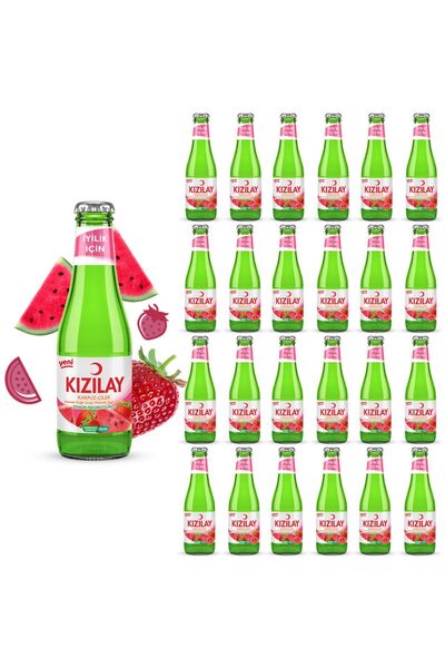 Kızılay KIZILAY MADEN SUYU DOĞAL KARPUZ ÇİLEK AROMALI 200 ML X 24 ADET
